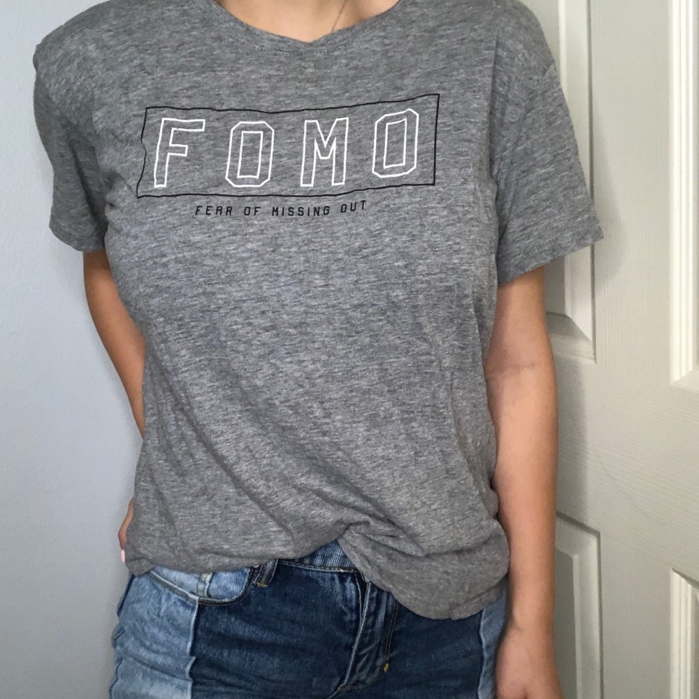 Gently worn “FOMO” tee from Cotton On!